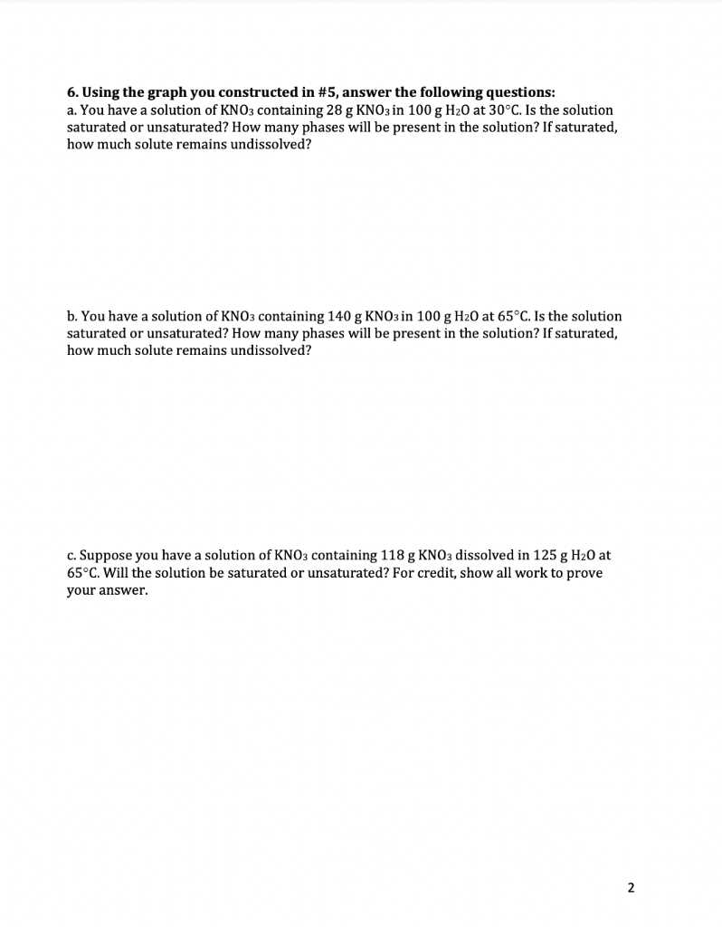 reading solubility curves answer key