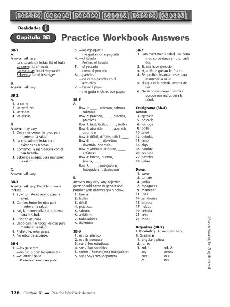realidades 3 capitulo 3 answer key realidades 3 capitulo 3 answer key