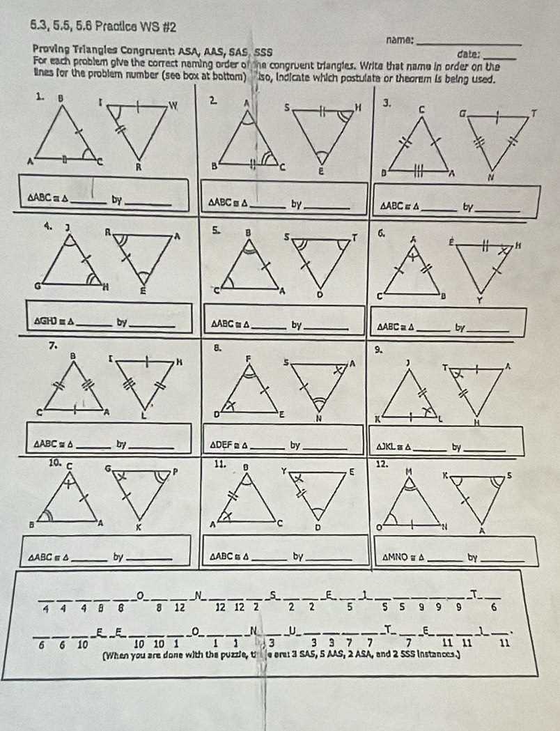riddle time triangle congruence answer key riddle time triangle congruence answer key