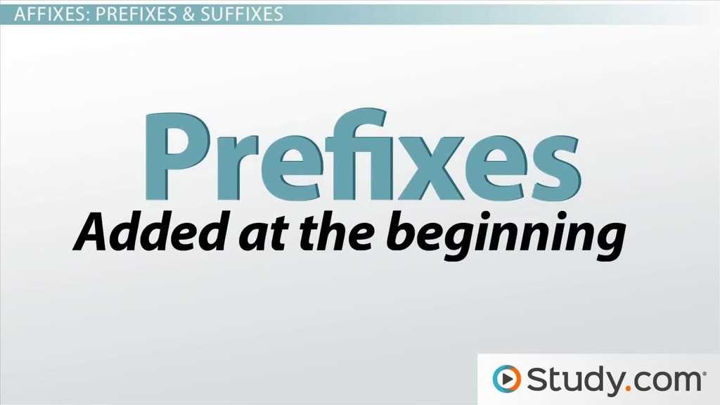 roots prefixes and suffixes lesson 6 unit review answer key