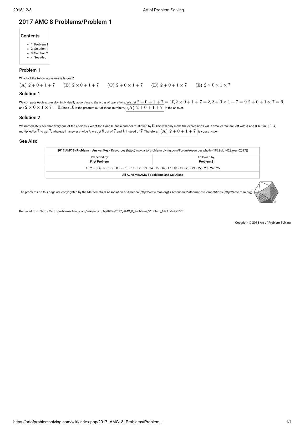 2016 amc 8 answer key