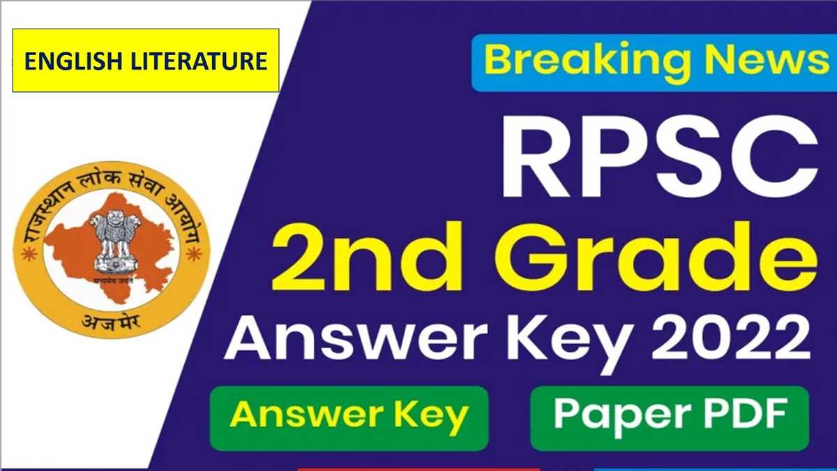 rpsc 2nd grade answer key english