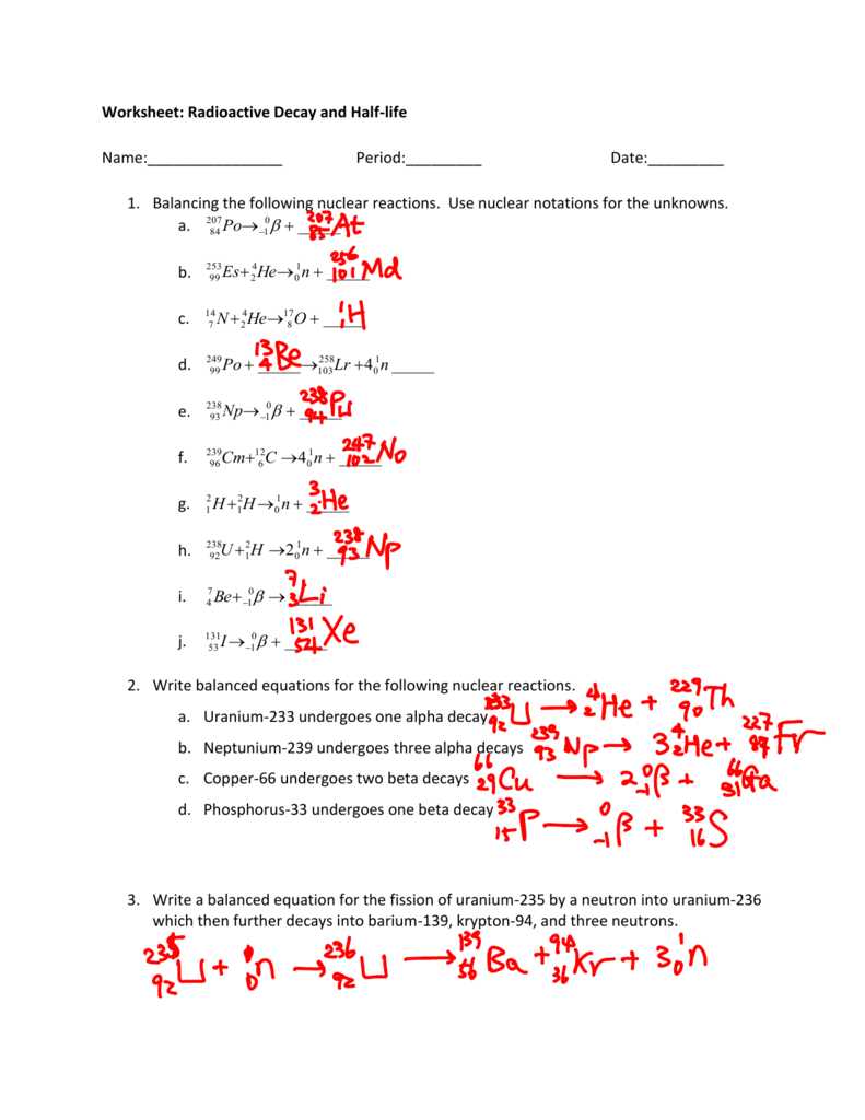 lesson 19 2 the radioactive decay expirement answer keys
