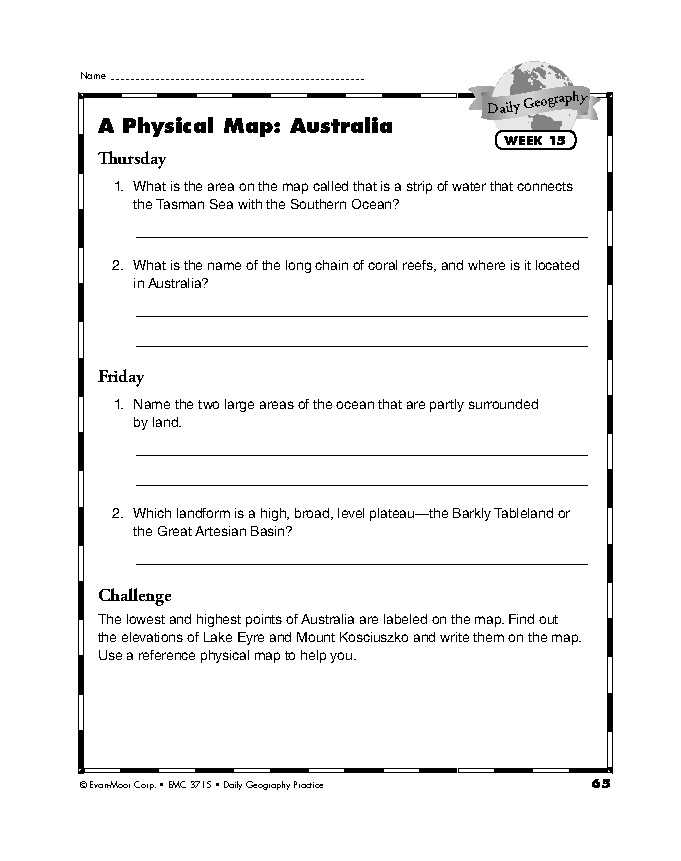 daily geography practice grade 6 week 18 answer key