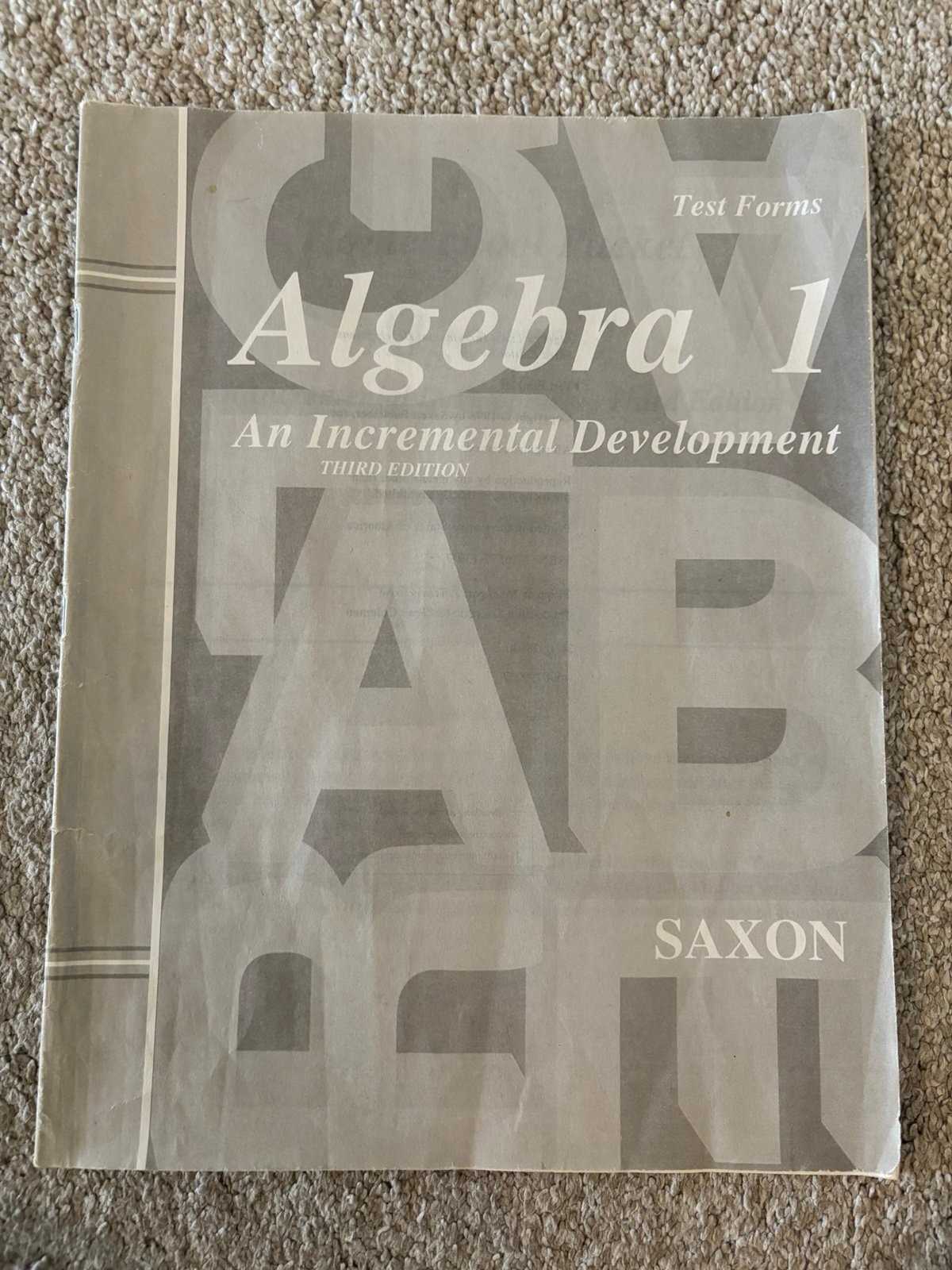 saxon algebra 1 3rd edition answer key