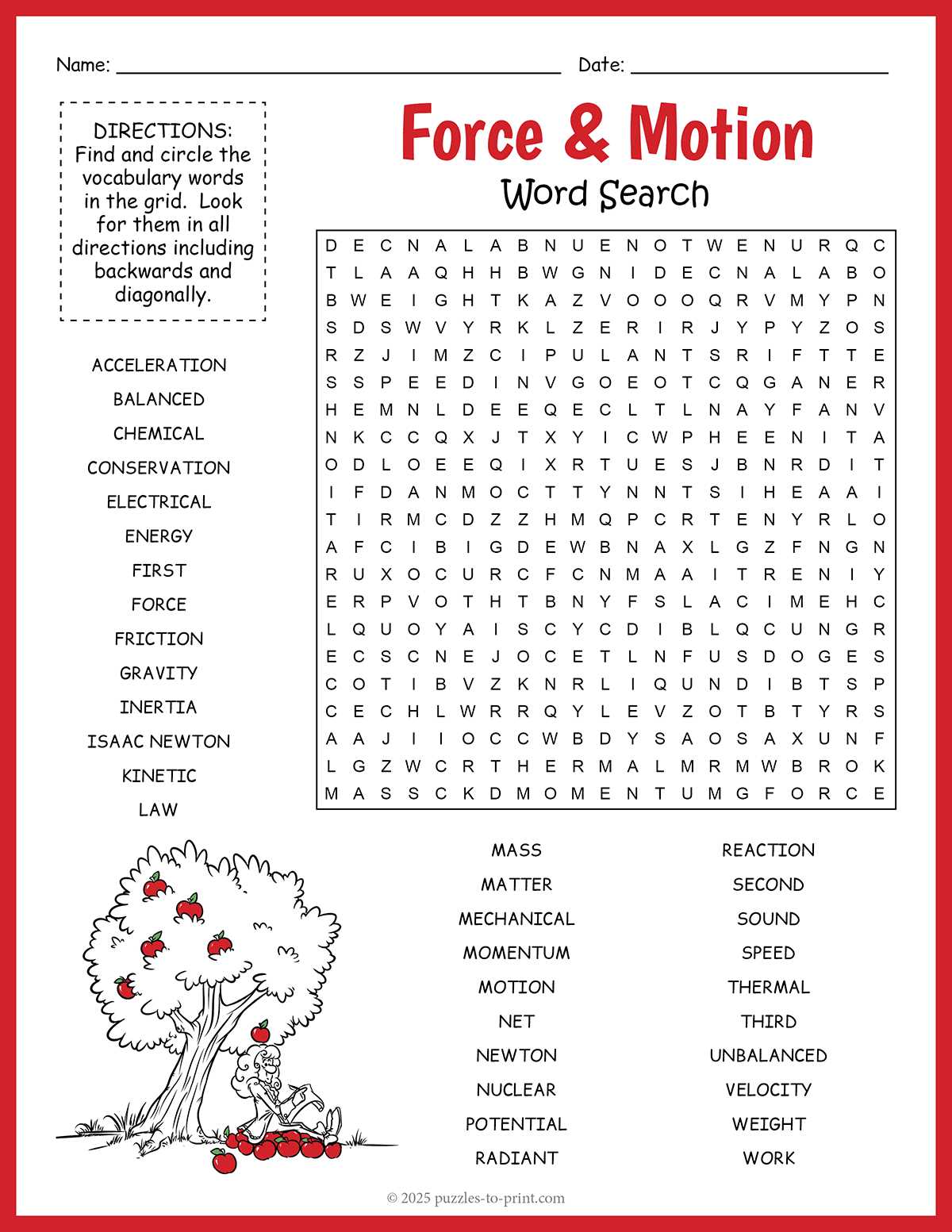 science a to z challenge puzzle answer key
