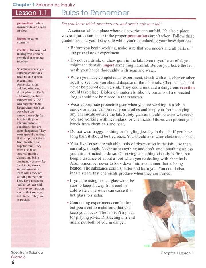 science explorer grade 6 answer key