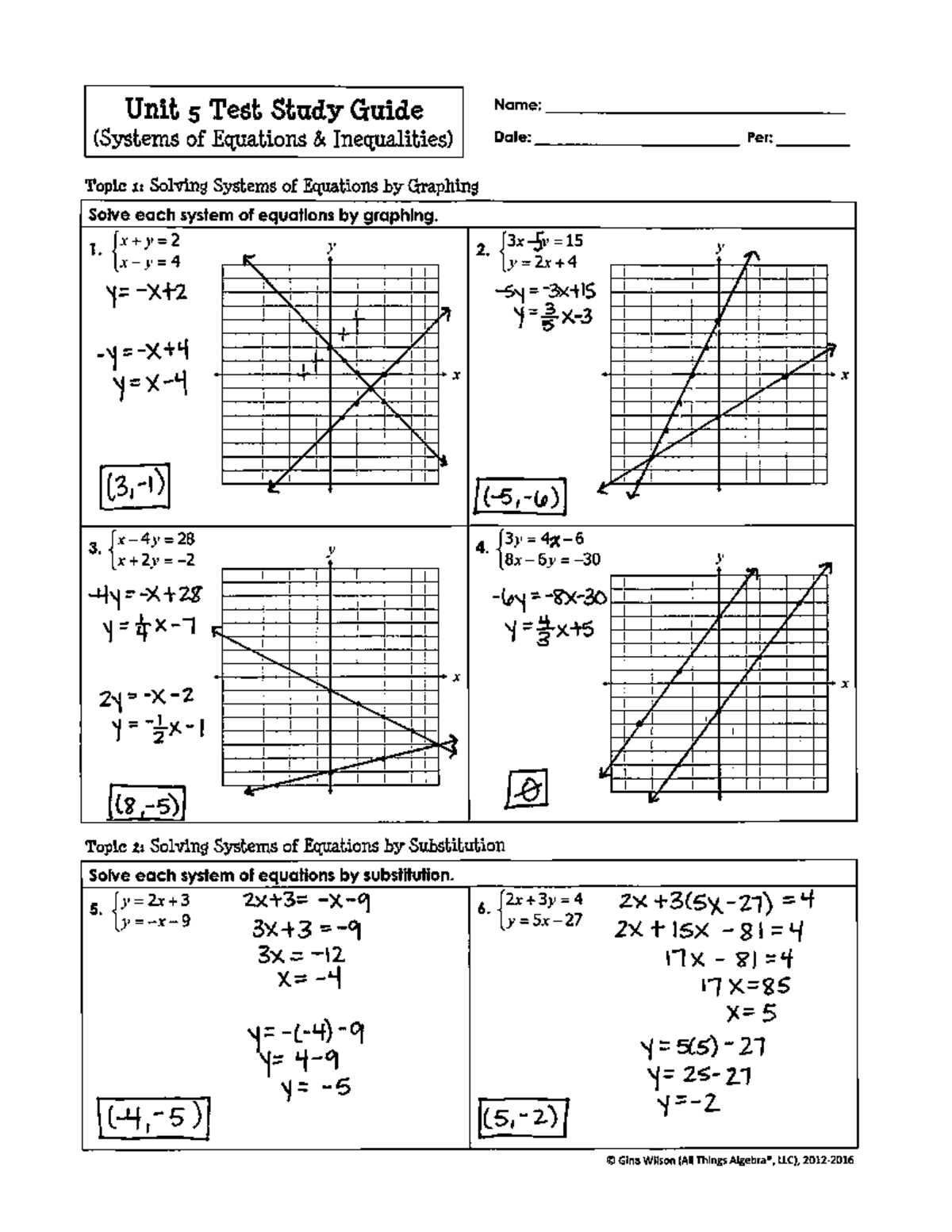 secondary math 1 module 5 systems 5.5 answer key