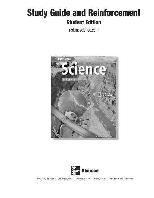 glencoe mcgraw hill science workbook grade 8 answer key