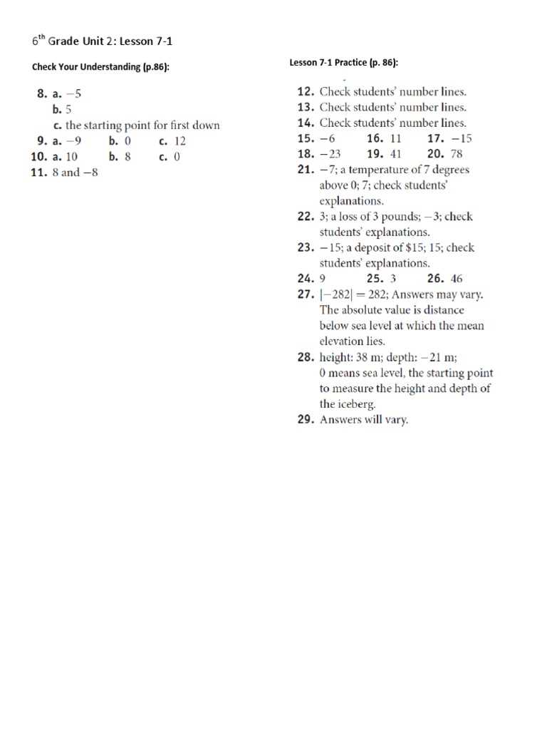 simple solutions grade 6 answer key