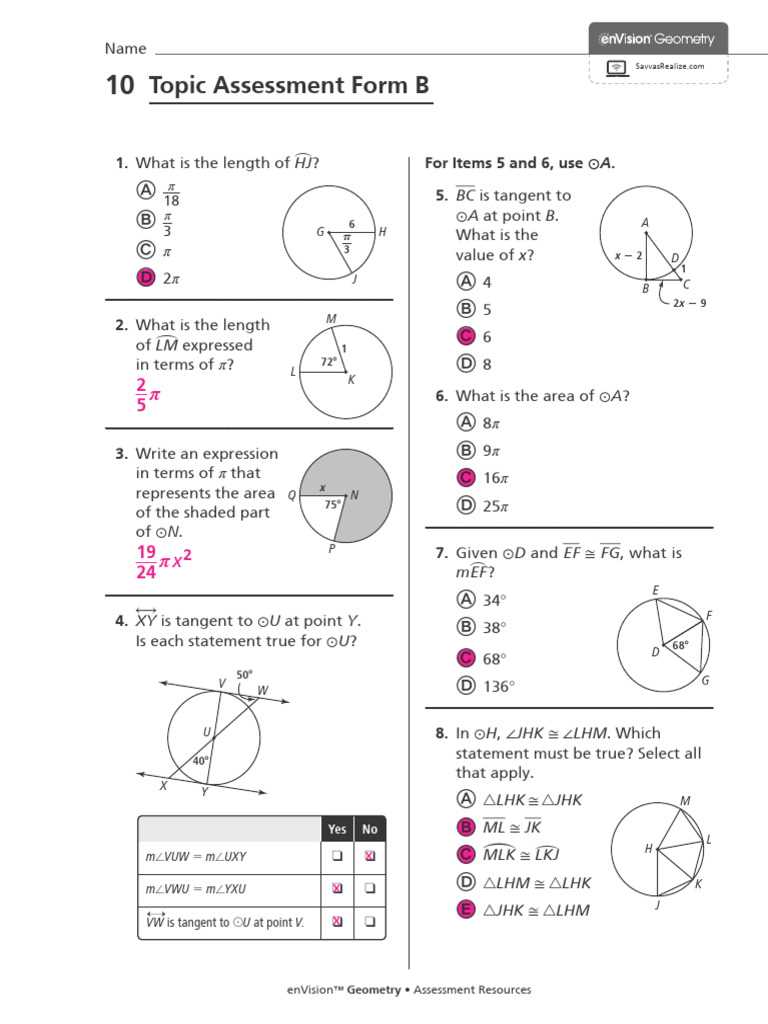 envision geometry student companion answer key