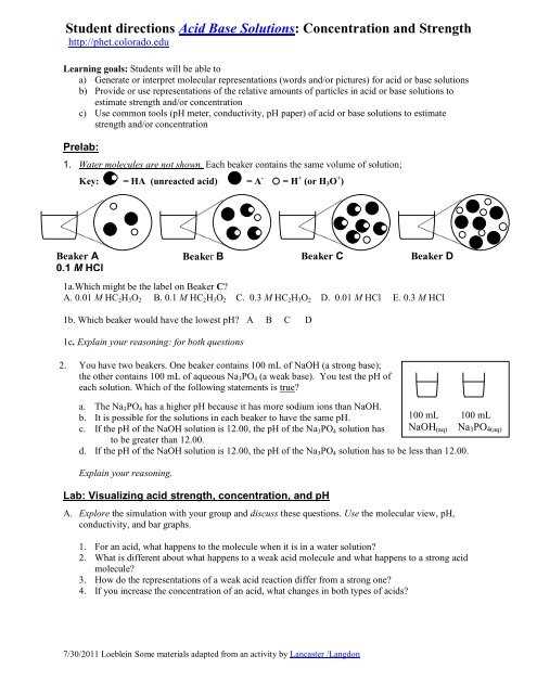 solution acid and bases study guide answer key