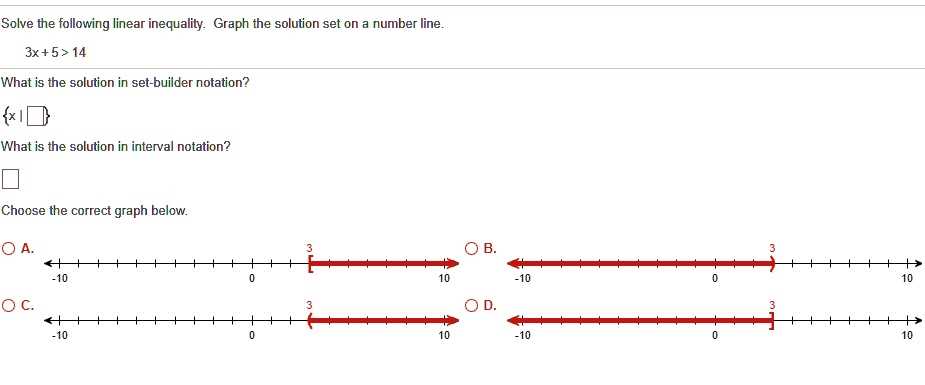 solve each inequality and graph its solution answer key