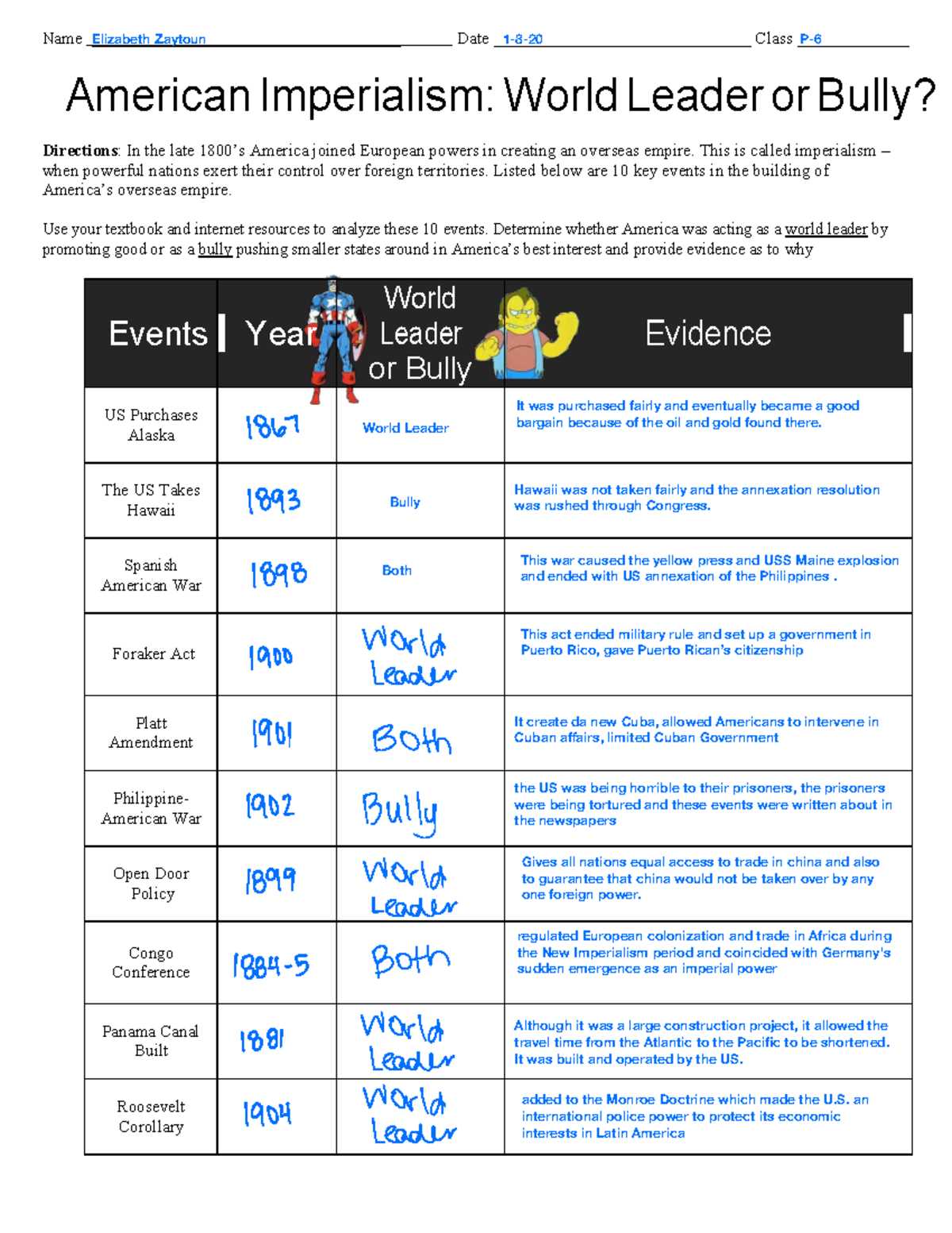 spain builds an american empire lesson 4 answer key