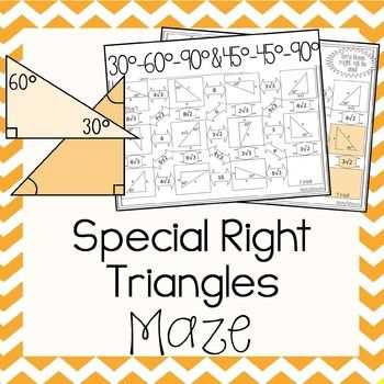 special right triangles 30 60 90 worksheet answers key