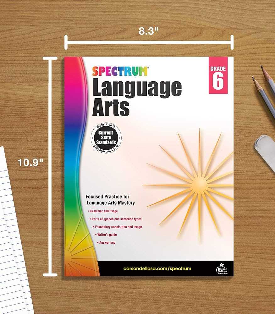 spectrum 6th grade language arts answer key