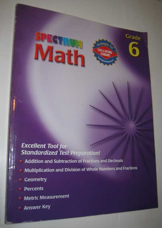 spectrum math 6 answer key