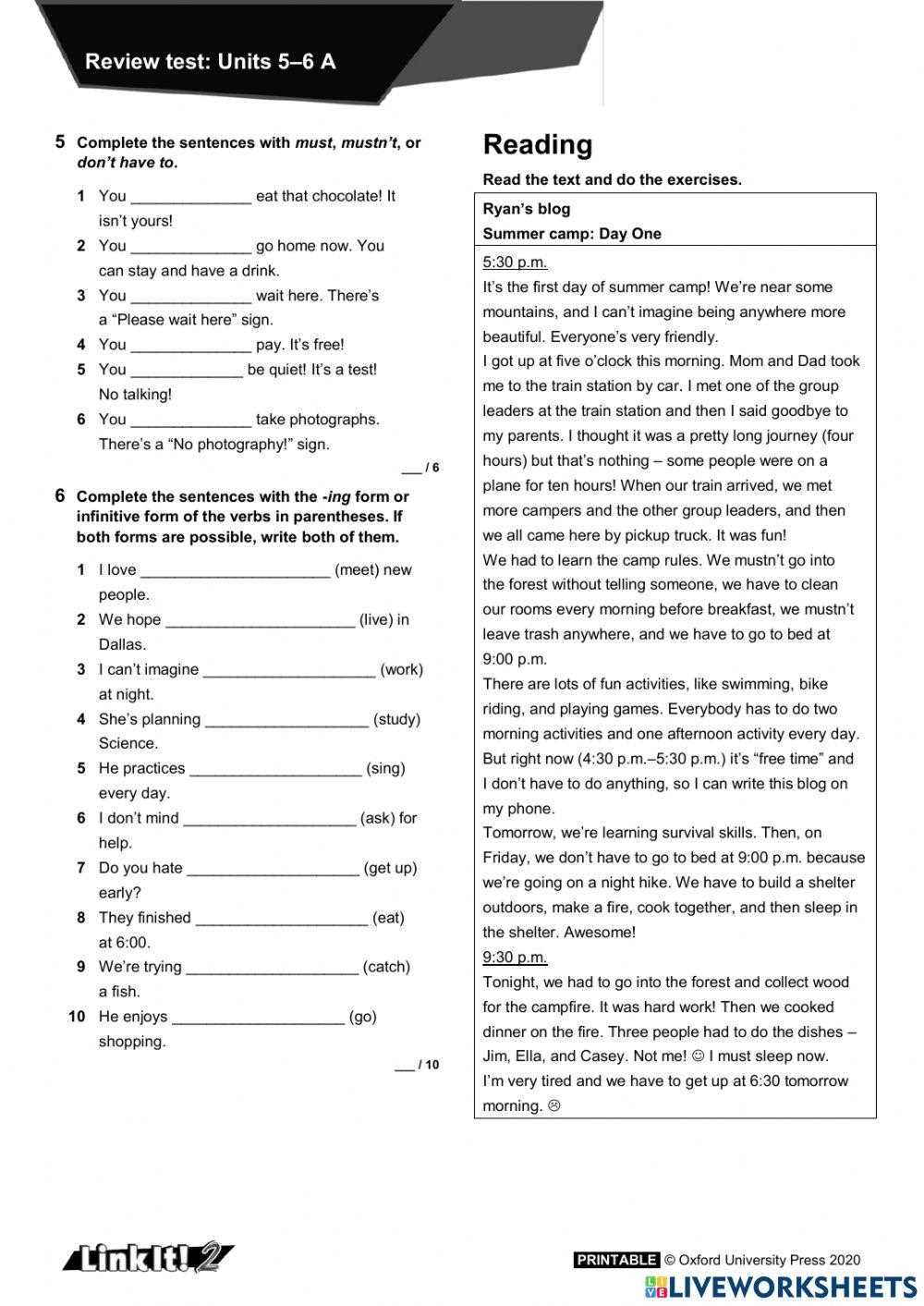 spelling power unit 2 review lessons 5 8 answer key