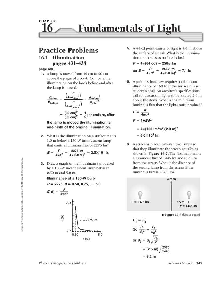 glencoe science physics principles and problems study guide answer key