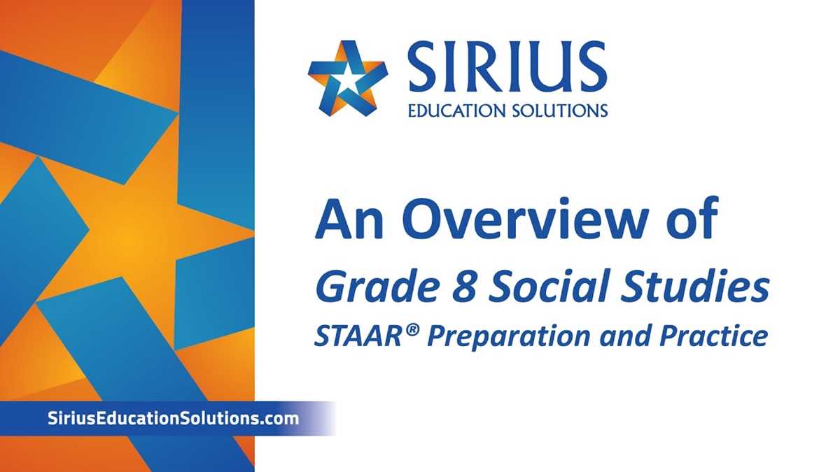 staar grade 8 social studies 2026 answer key