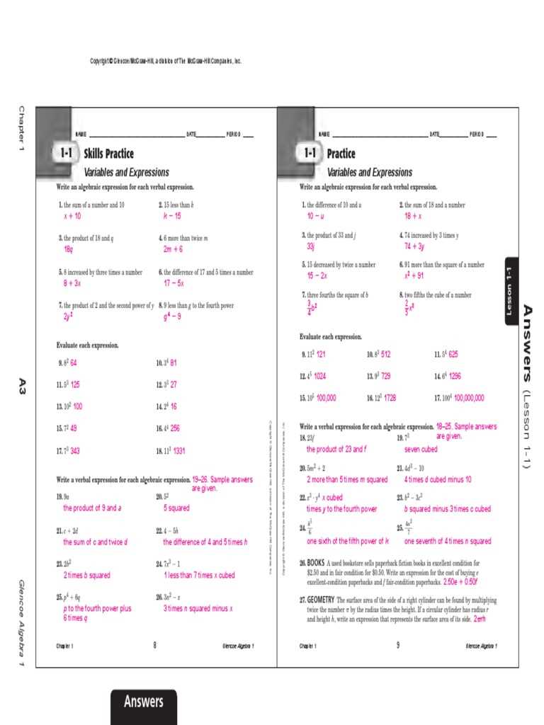 algebra 1 module 1 answers key flvs