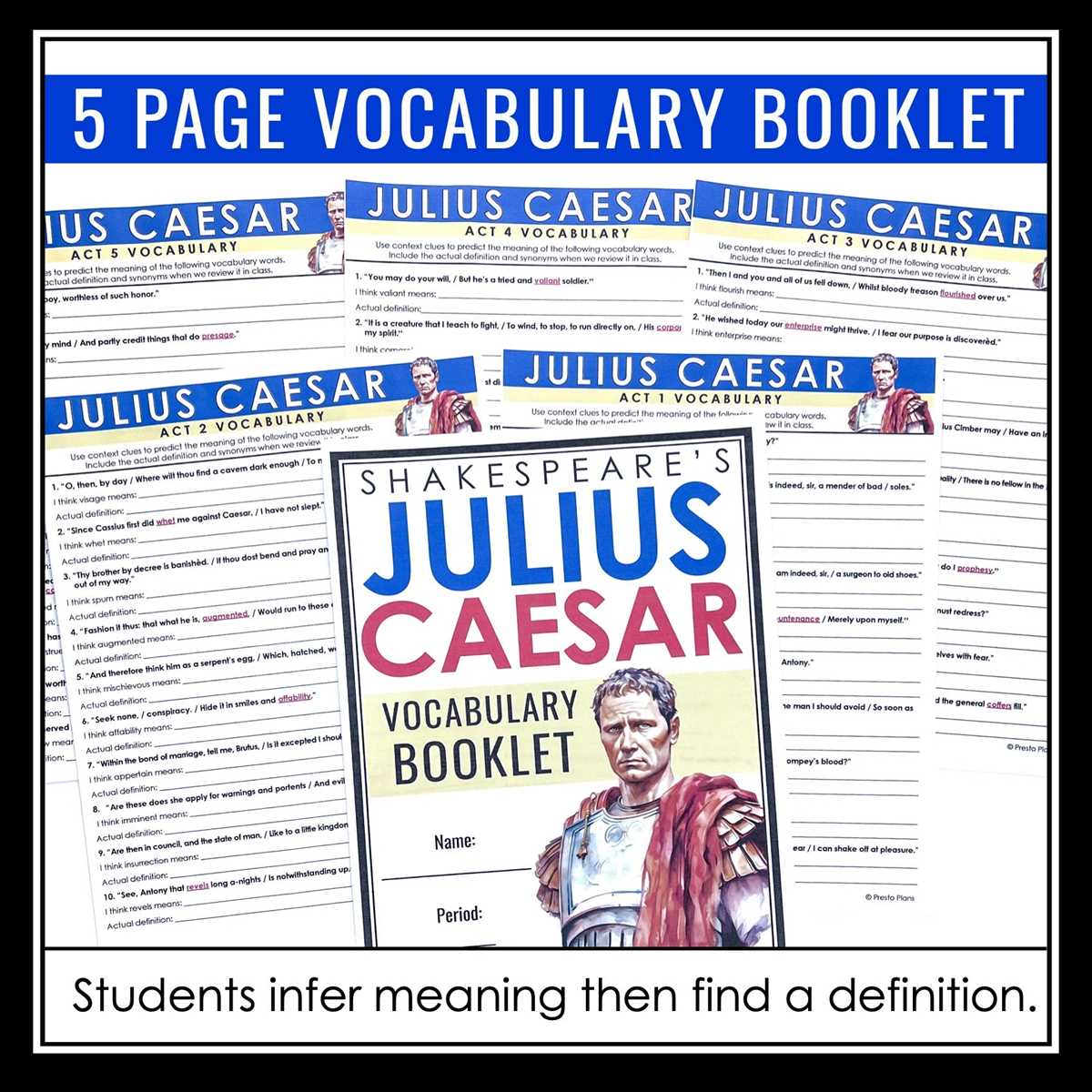 julius caesar act ii study guide answer key