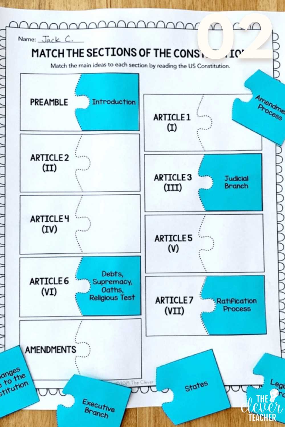 constitution detectives answer key