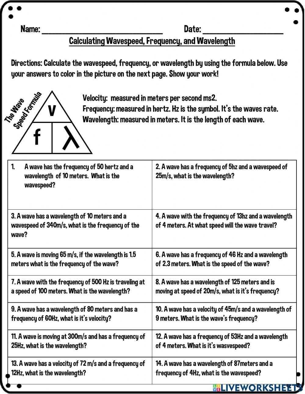 the physics classroom wave speed answer key
