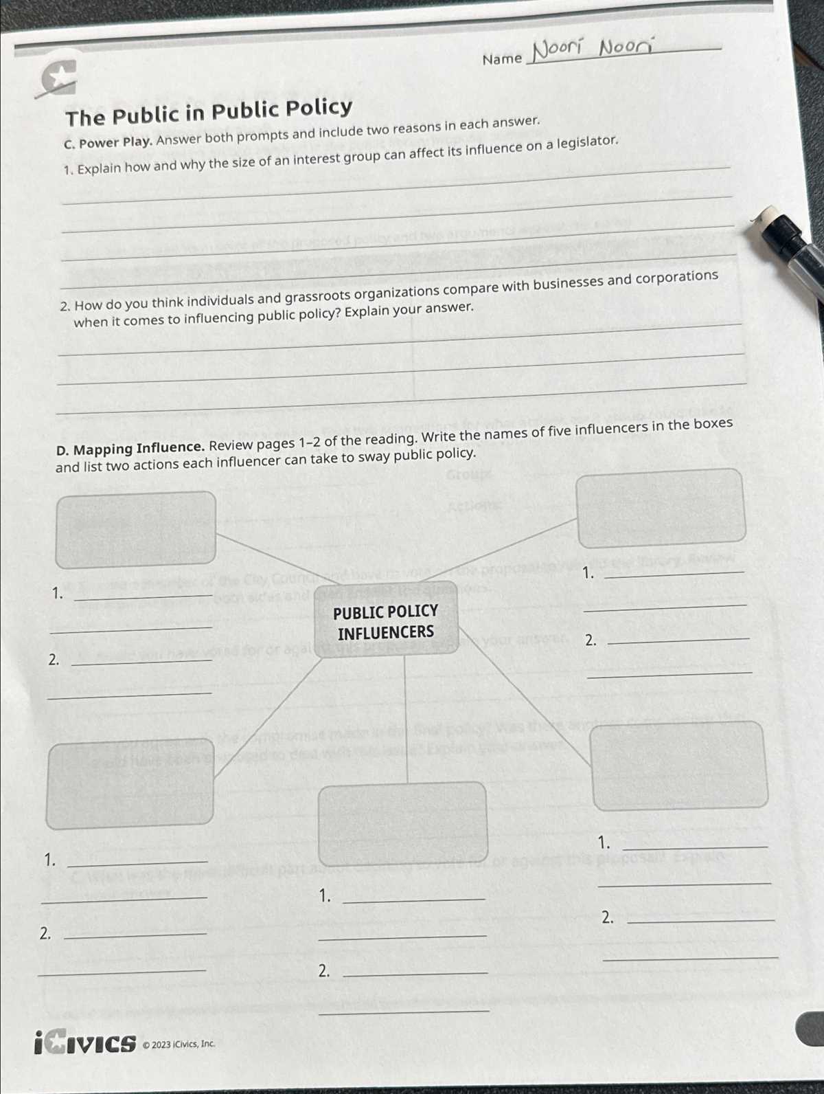 the public in public policy answer key