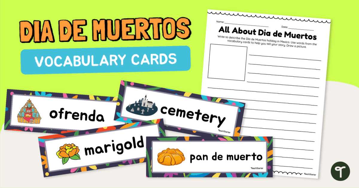 dia de los muertos word search answer key