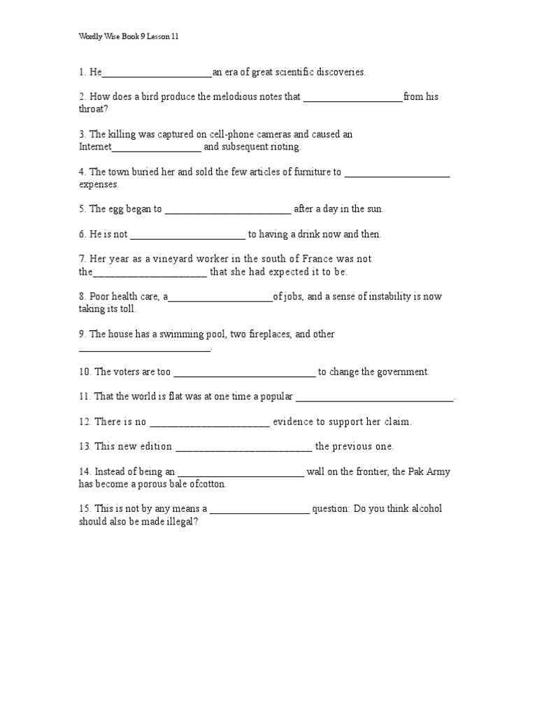 wordly wise book 11 lesson 5 answer key wordly wise book 11 lesson 5 answer key