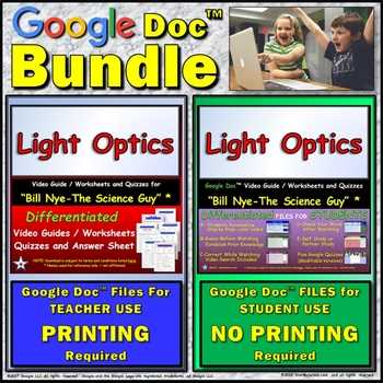 bill nye light optics worksheet answers key