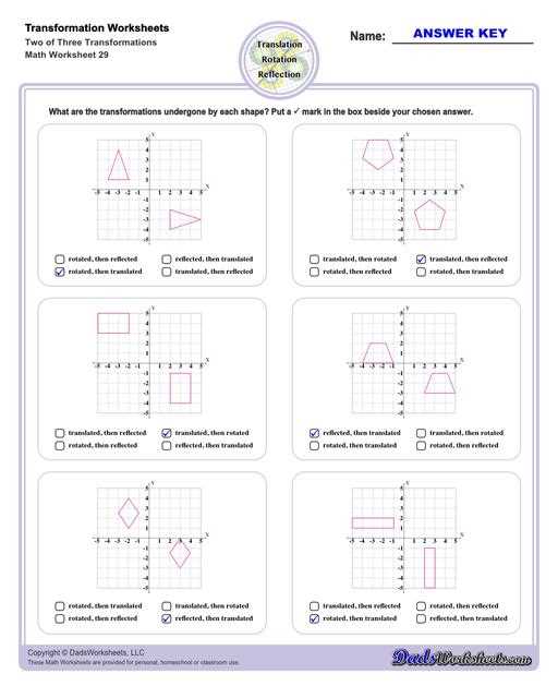 transformation review packet answer key
