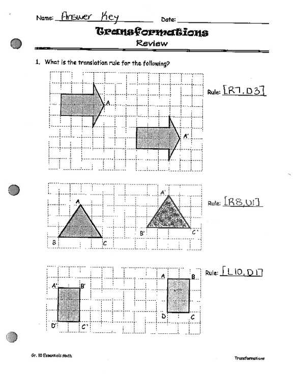 transformations unit review answer key transformations unit review answer key