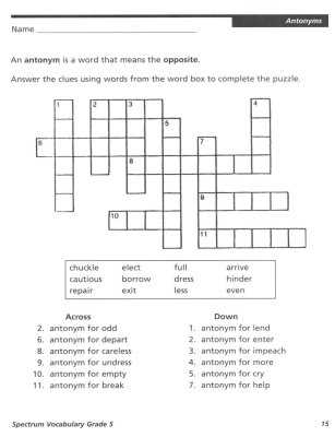 spectrum word problems grade 5 answer key