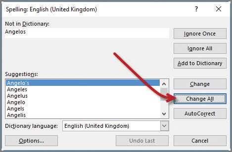 fix the misspelled words answer key