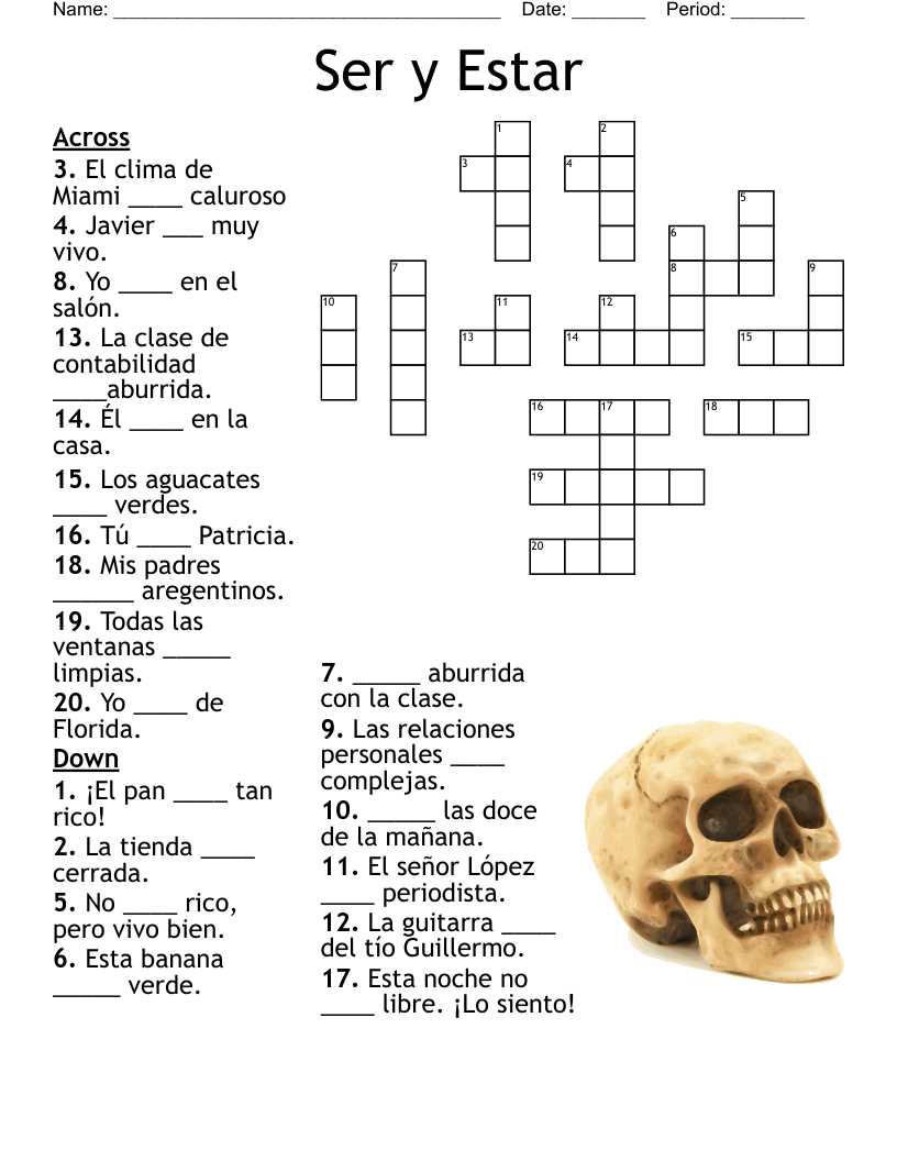 twiccionario ser vs estar answer key