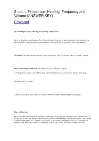 volume study guide answer key
