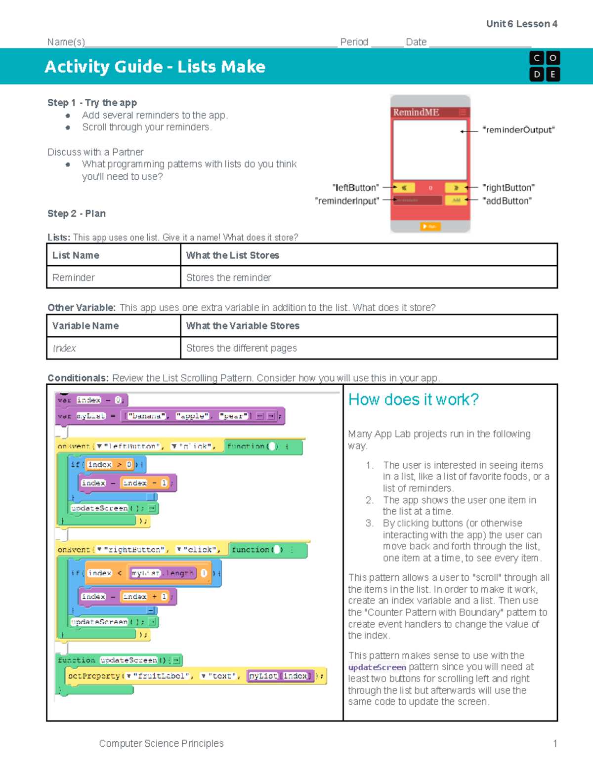 activity guide solving a data problem answer key