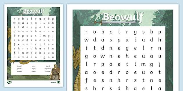 beowulf vocabulary practice answer key