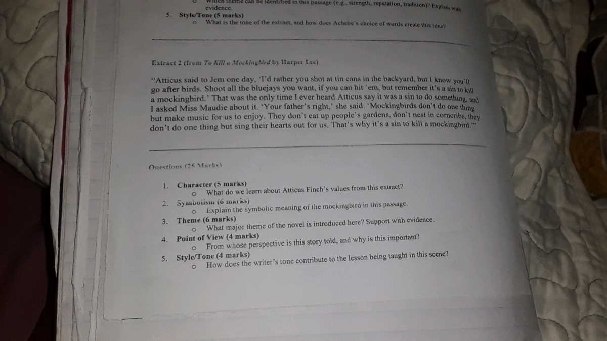secondary solutions mockingbird literature guide answer key