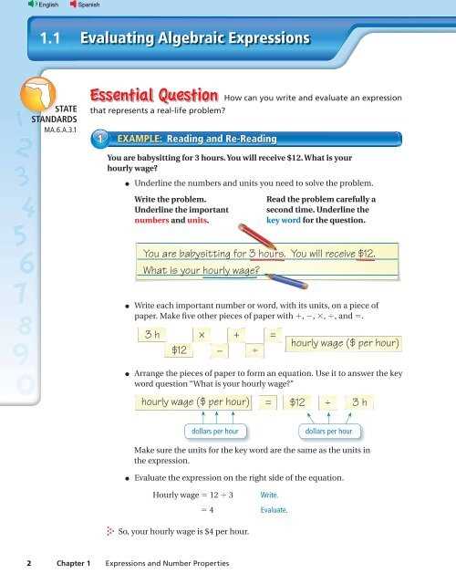 big ideas math chapter 3 answer key
