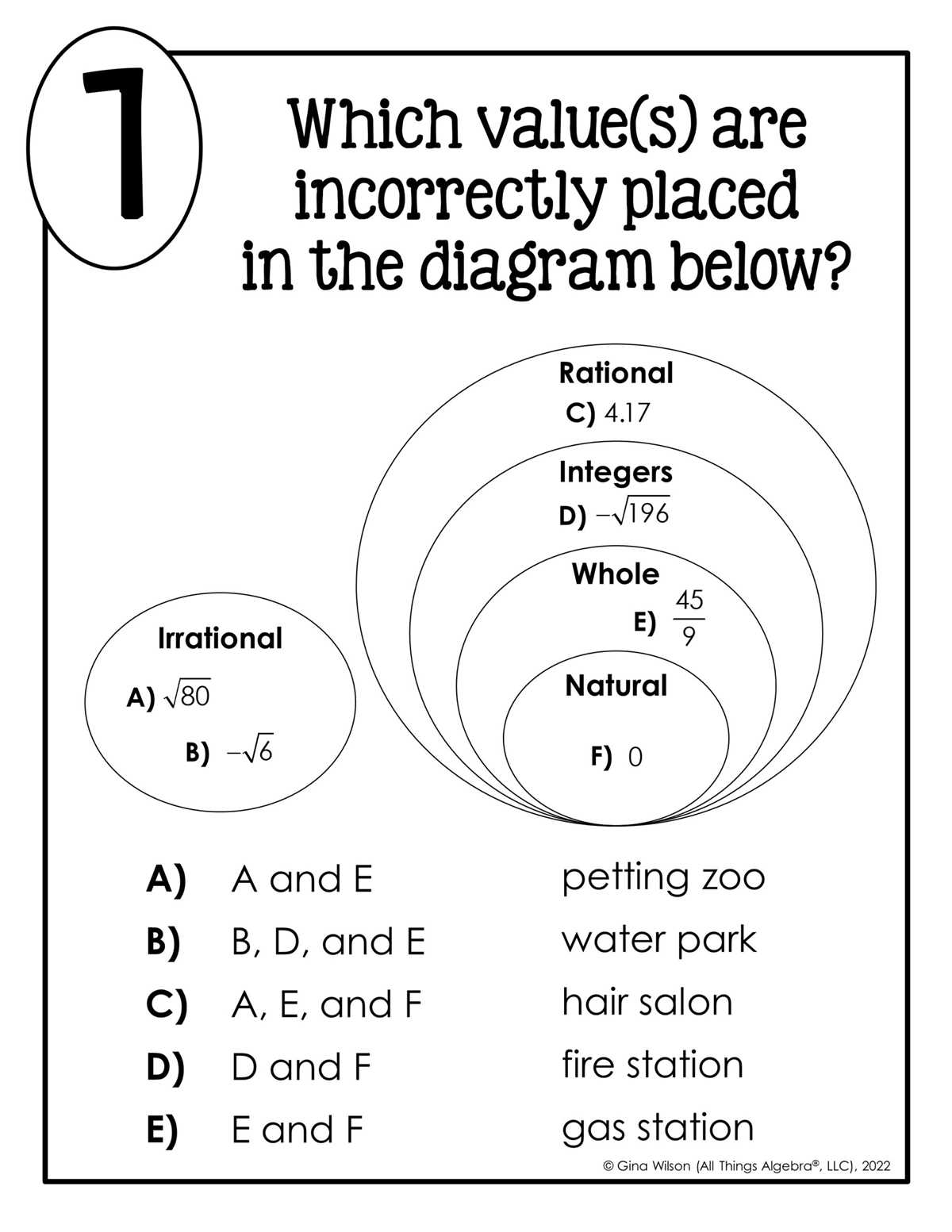 unit 1 algebra basics the real numbers answer key