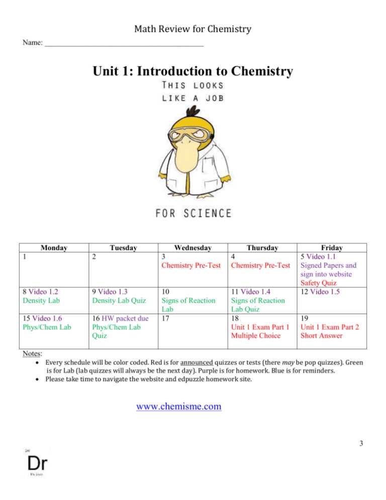 unit 1 assessment answers key math