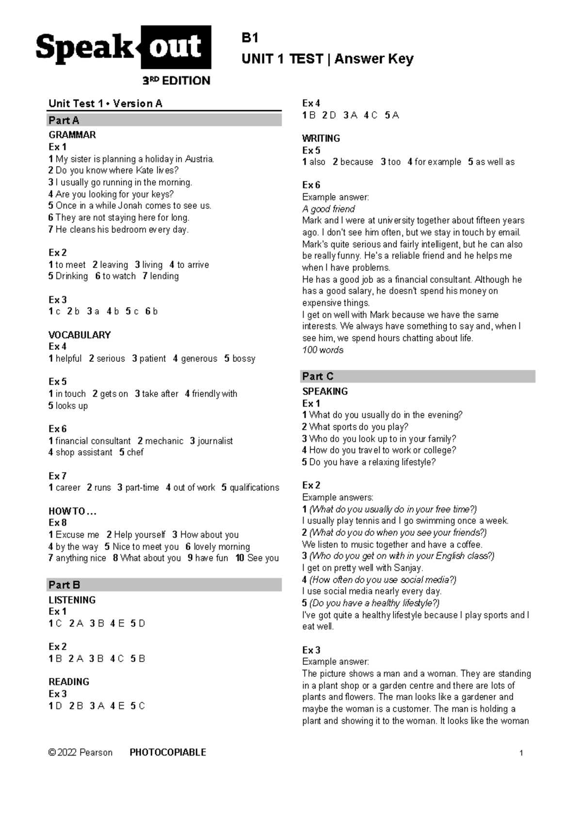 unit 1 section b review questions answer key