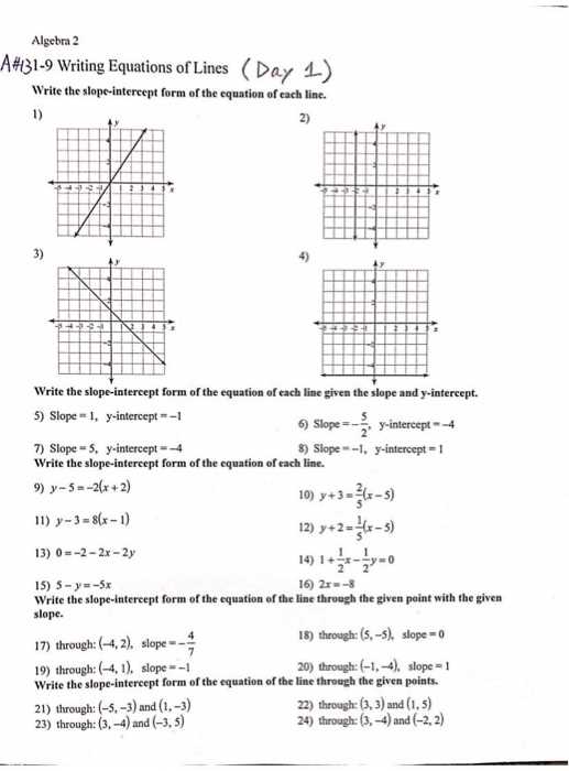 unit 2 lesson 11 writing equations for lines answer key unit 2 lesson 11 writing equations for lines answer key