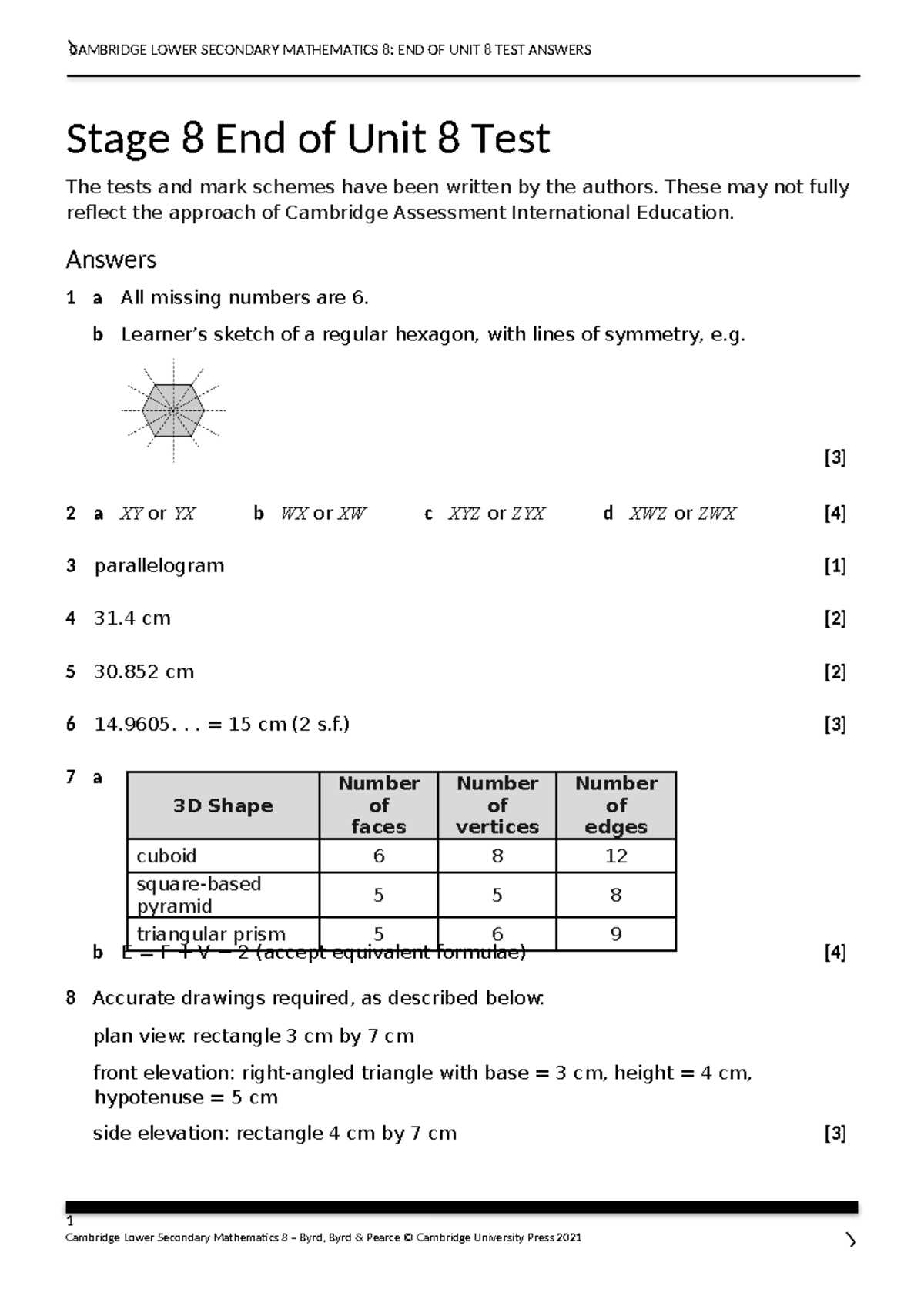 unit 4 l 1 math 8 answer key
