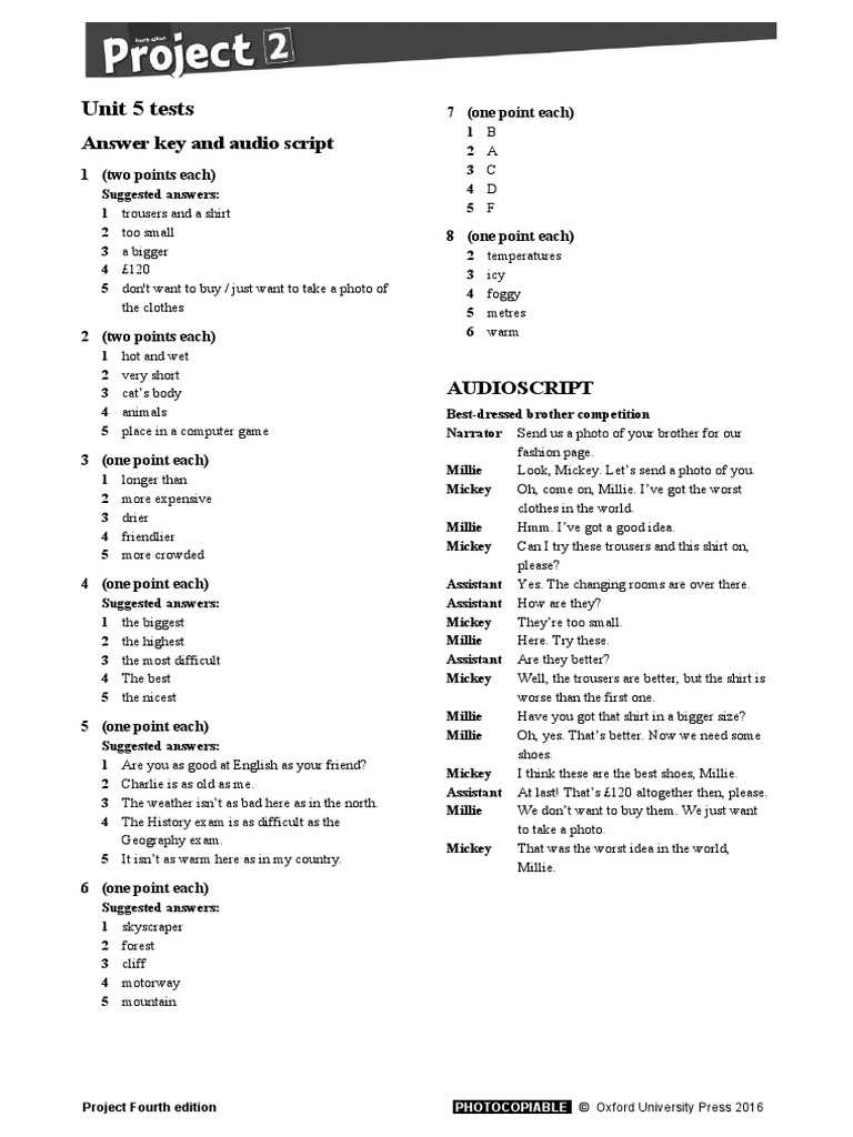 unit 5 lesson 5 answer key