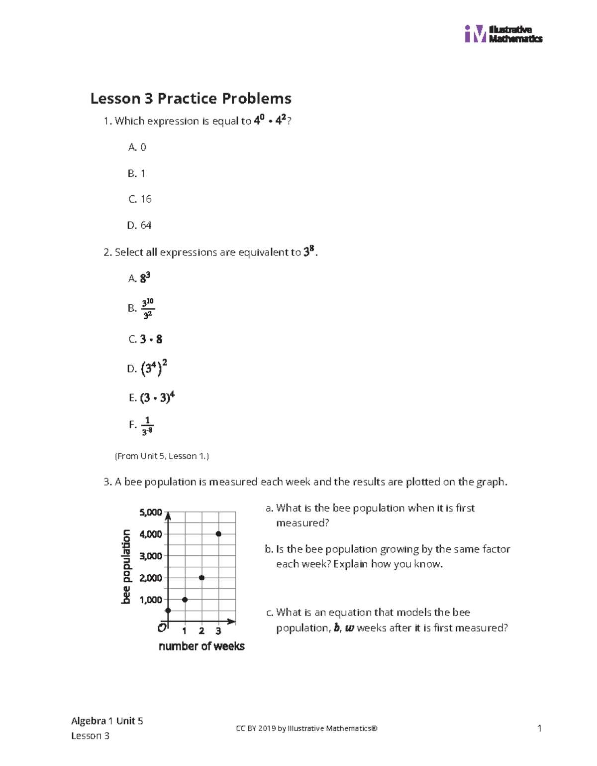 unit 5 lesson 5 answer key