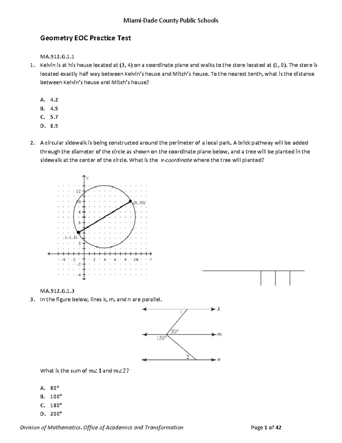 unit 9 transformations study guide answer key